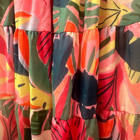 NWT tropical print midi dress - Picture 3 of 4
